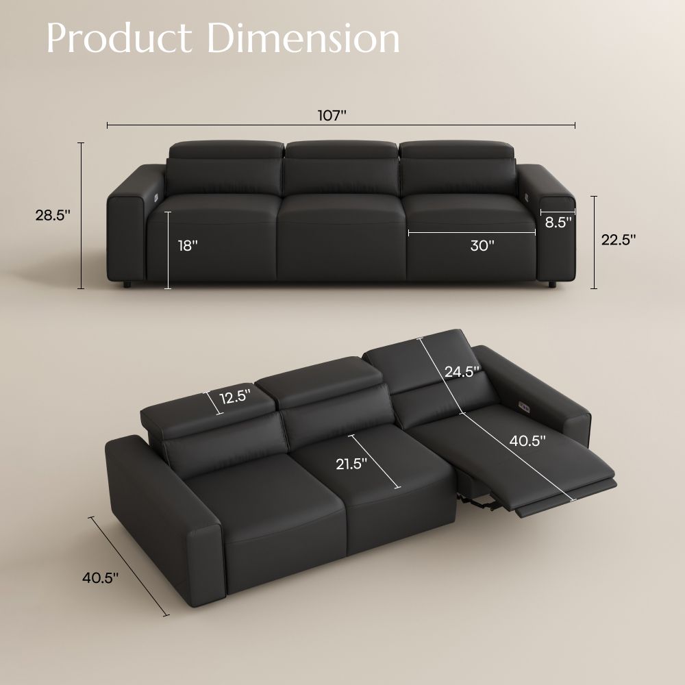 Sectionals Black Eco-friendly Microfiber Leather Modular Sofas