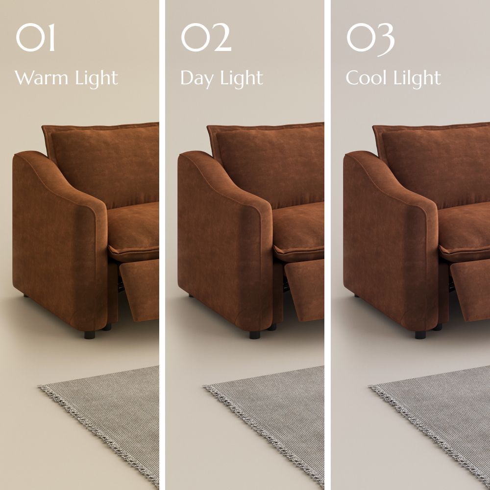 Adjustable Brown Pet-Friendly Fabric Modular Sofas