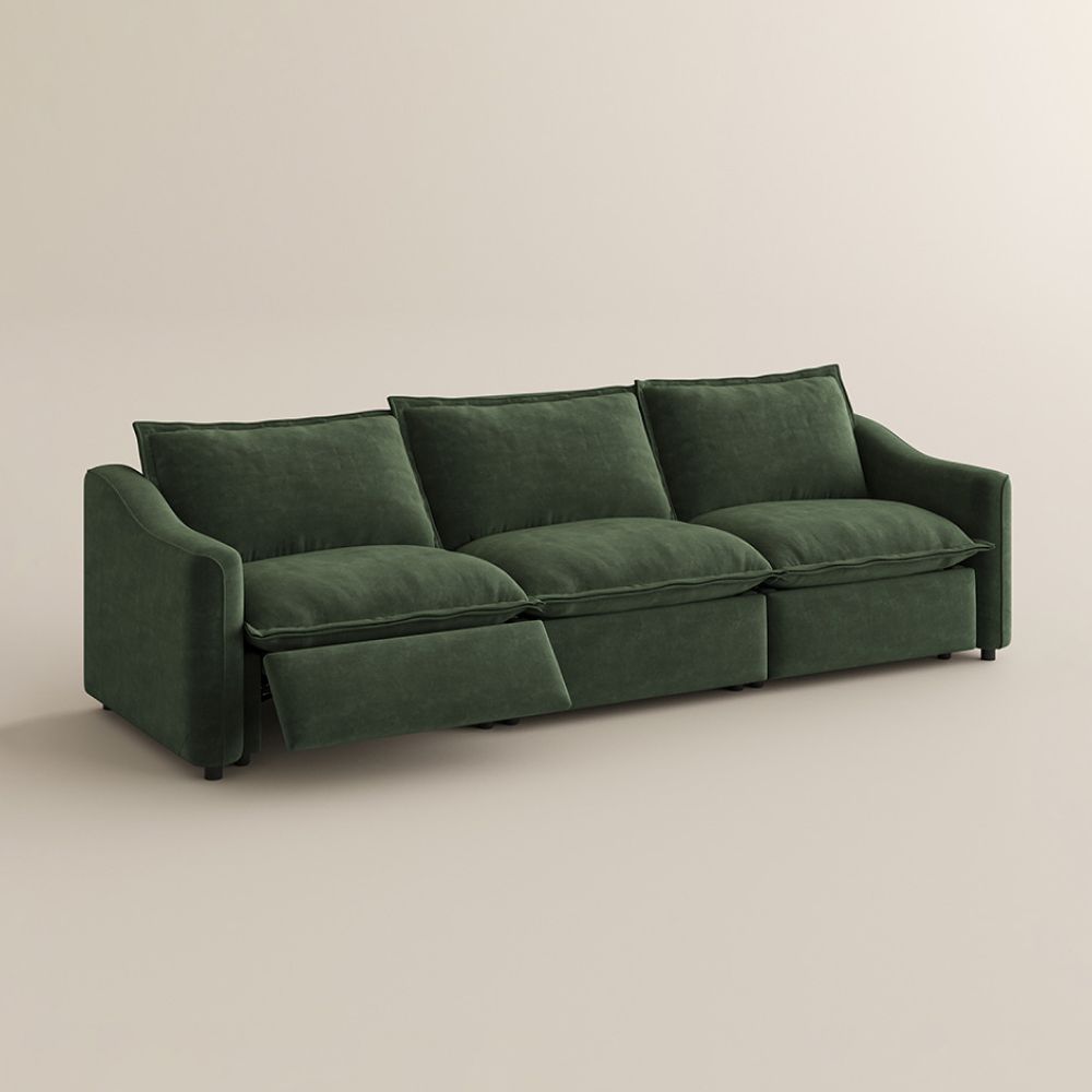 Down Green Pet-Friendly Fabric Modular Sofas