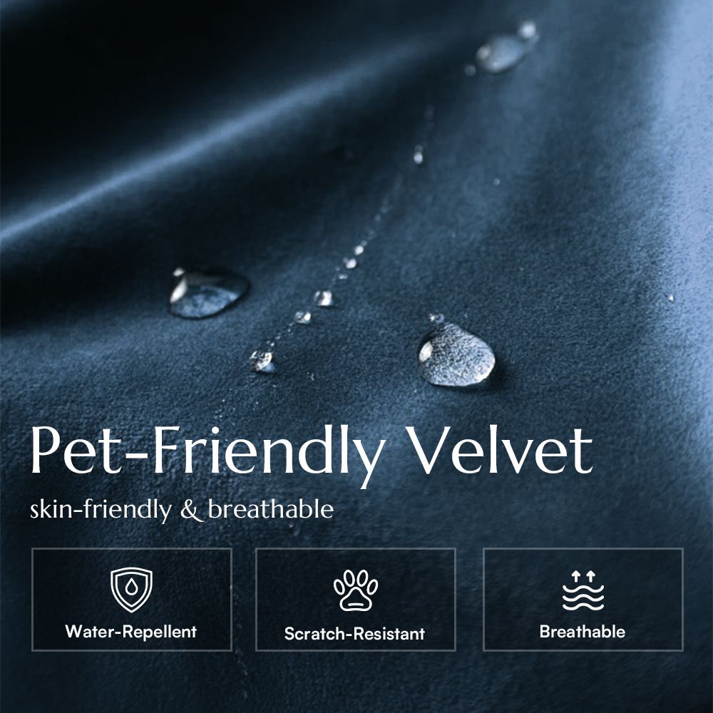 Adjustable Navy Blue Pet-Friendly Fabric Modular Sofas