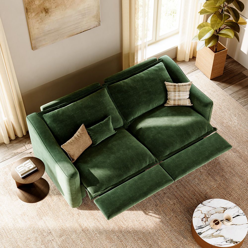 Adjustable Green Pet-Friendly Fabric Modular Sofas