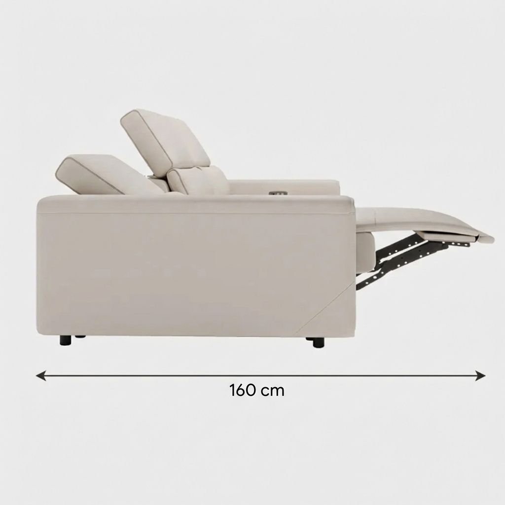 Modern Beige Umweltfreundliches Mikrofaserleder Modular Sofas