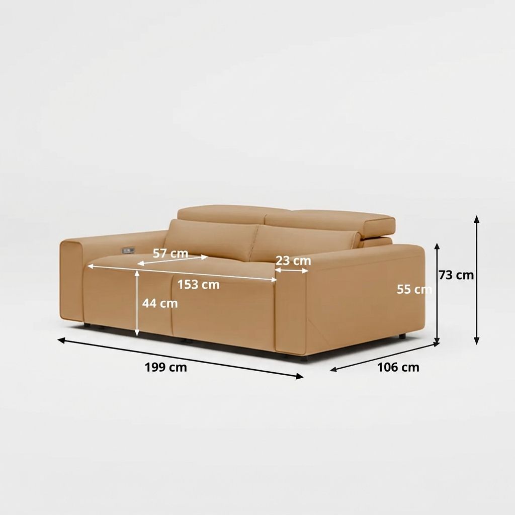 Zweisitzer Khaki Umweltfreundliches Mikrofaserleder Modular Sofas