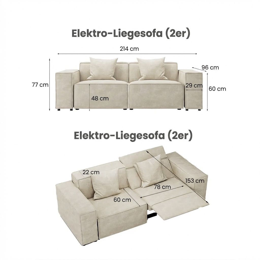 Minimalistisch Beige Stoff Modular Sofas