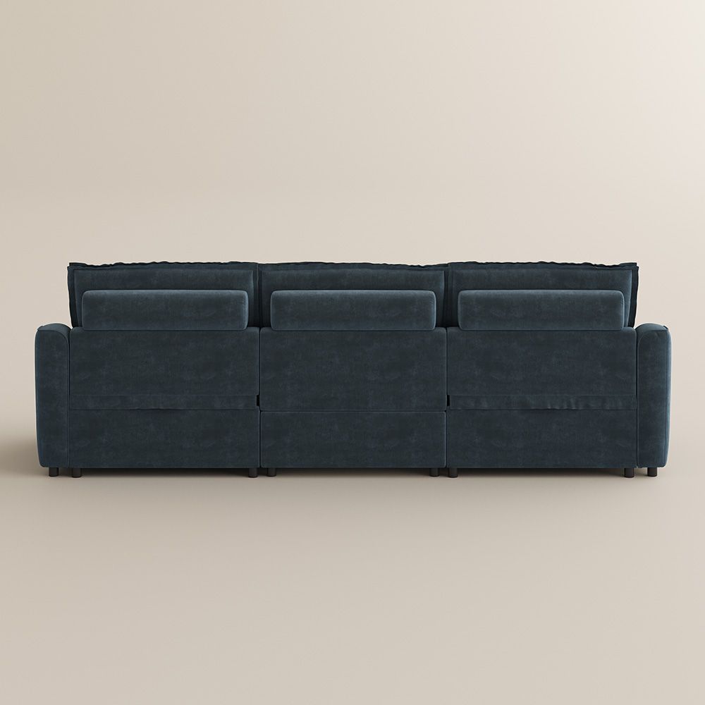 with Storage Navy Blue Pet-Friendly Fabric Modular Sofas