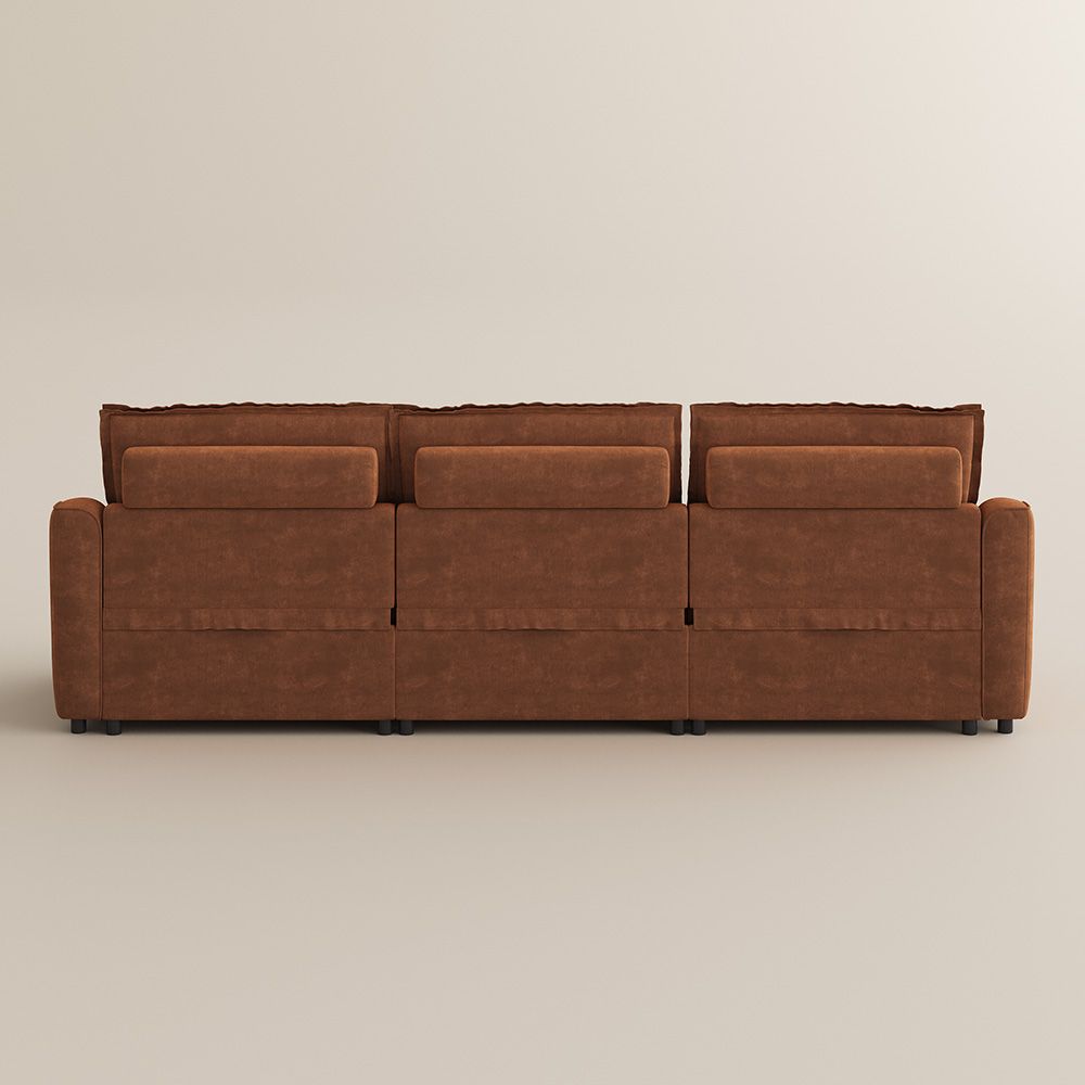 with Storage Brown Pet-Friendly Fabric Modular Sofas