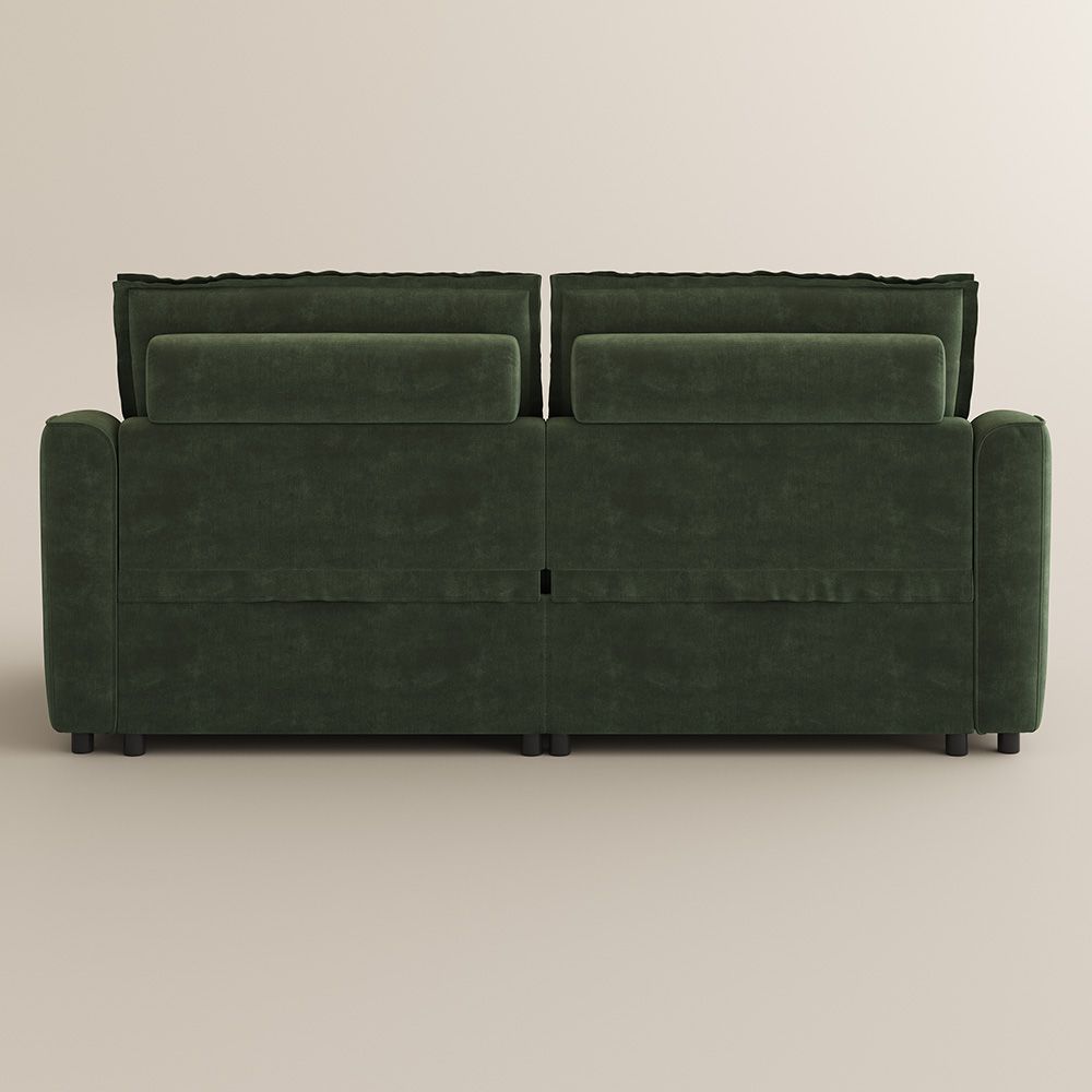 Power Outlet Green Pet-Friendly Fabric Modular Sofas