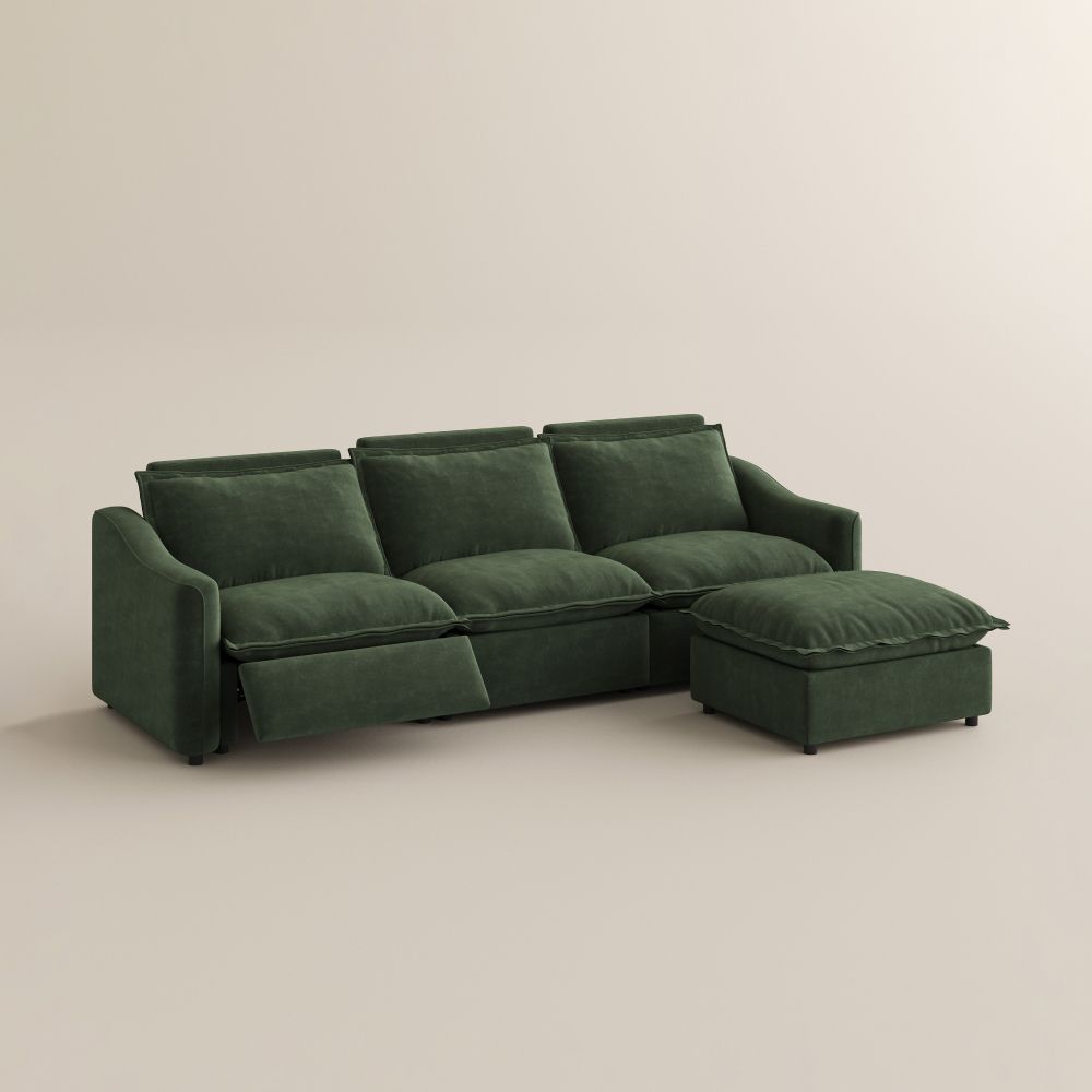 Green Green Pet-Friendly Fabric Modular Sofas