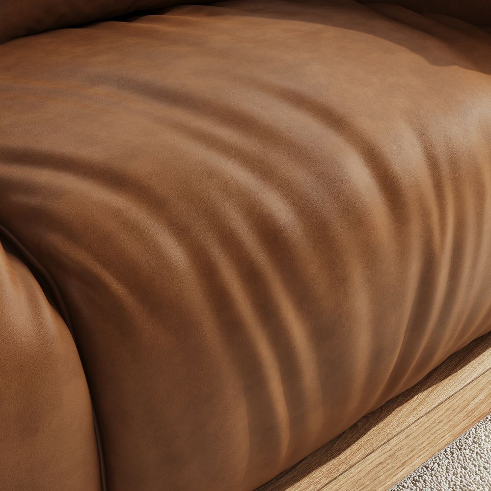 Bedroom Brown Leather Modular Sofas