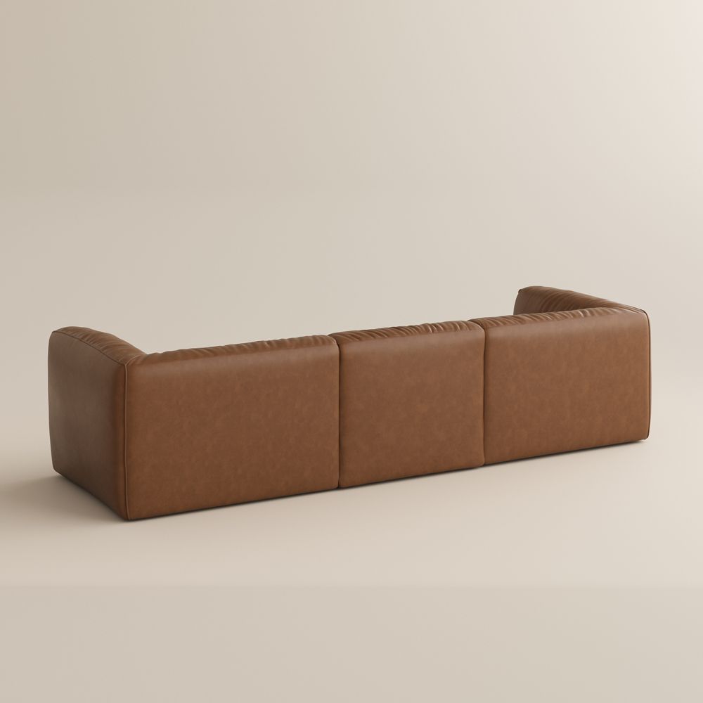 Bedroom Brown Leather Modular Sofas