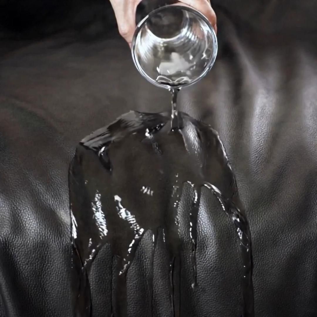 Spring Black Leather Modular Sofas