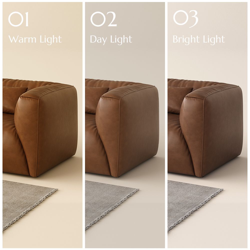 Medium Brown Leather Modular Sofas