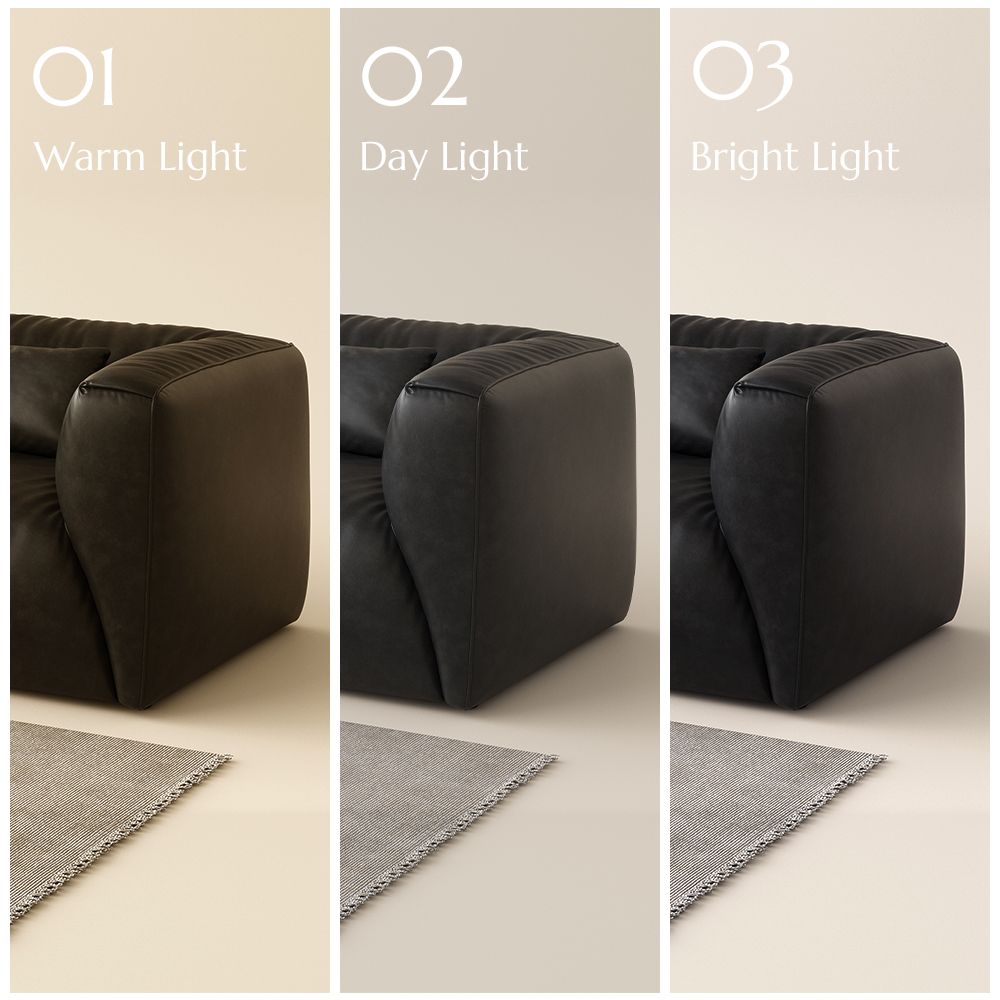 Sofas & Loveseats Black Leather Modular Sofas