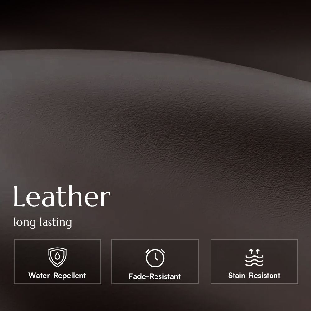 Living Room Dark Brown Leather Modular Sofas