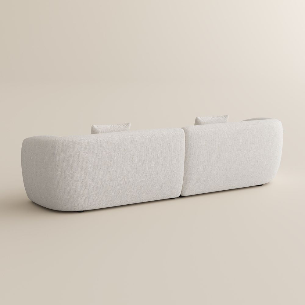 Beige Chenille Modular Sofas