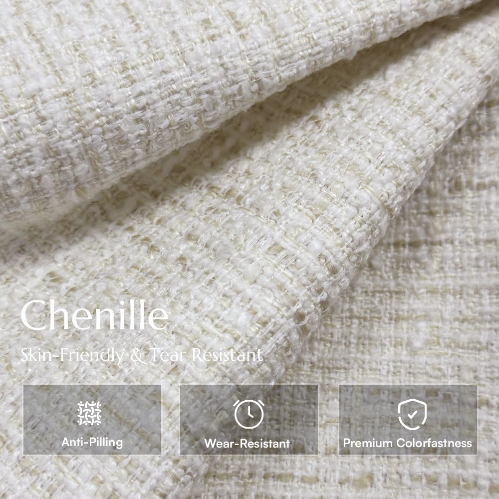 Beige Chenille Modular Sofas