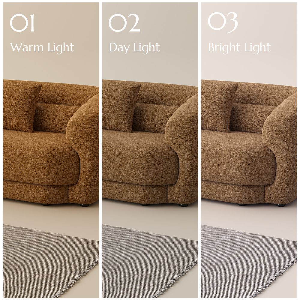 Brown Bouclé Modular Sofas