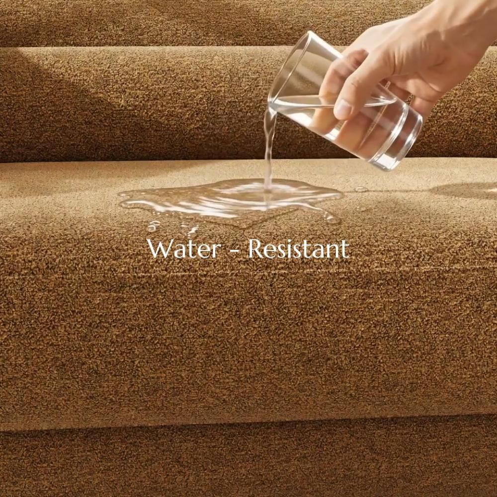 Brown Bouclé Modular Sofas