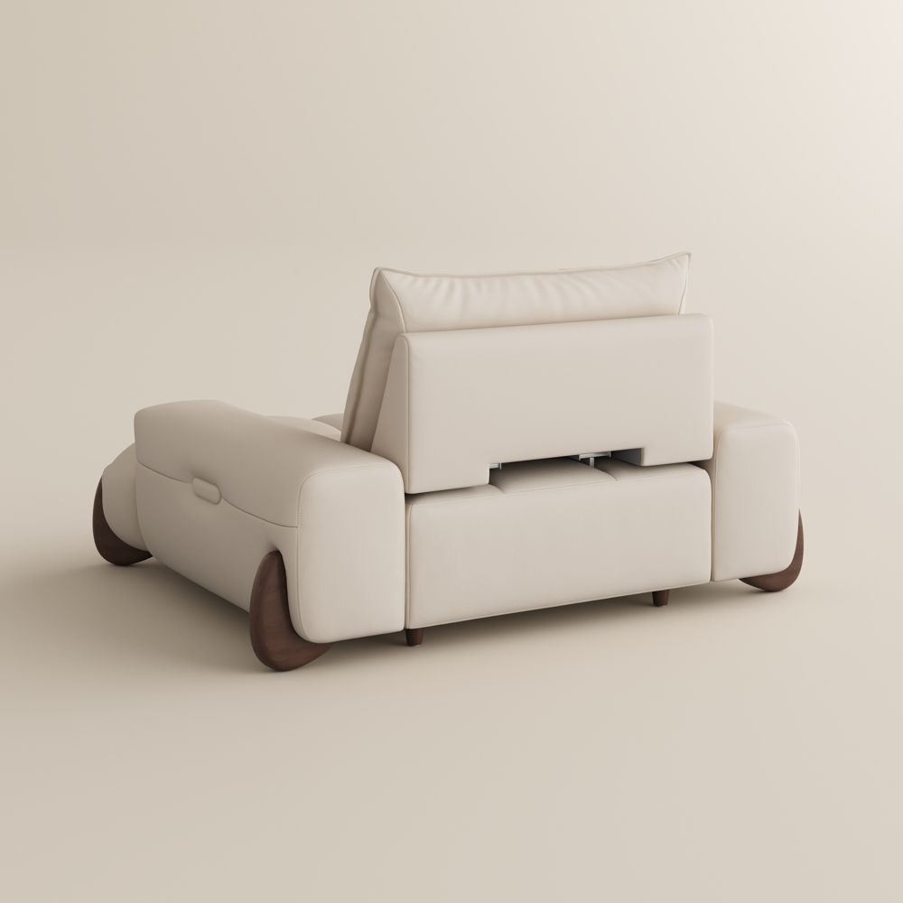 Modern Beige Leather Modular Sofas