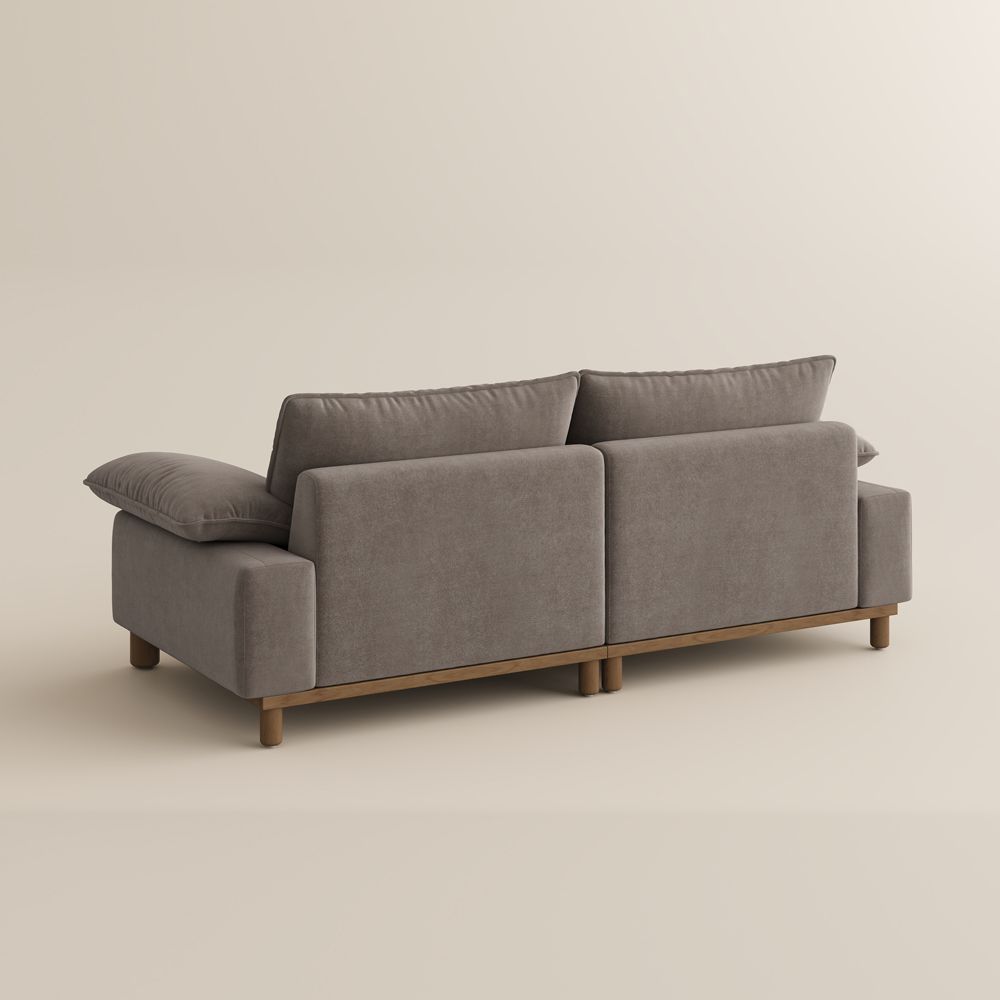 Khaki Pet-Friendly Fabric Modular Sofas