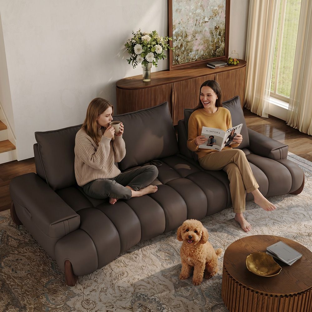 Modular Sofas Dark Brown Leather Modular Sofas