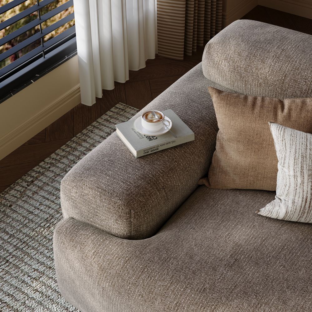 Dark Khaki Chenille Modular Sofas