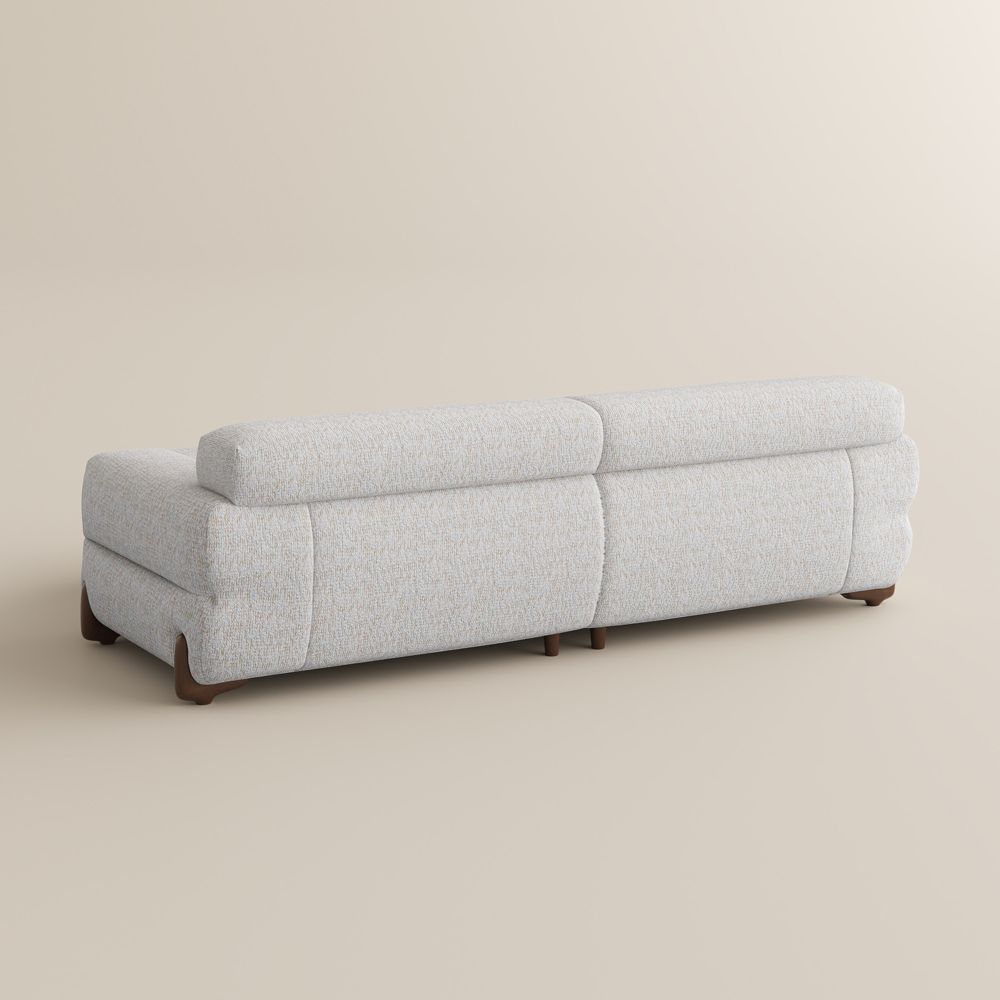 White Chenille Modular Sofas