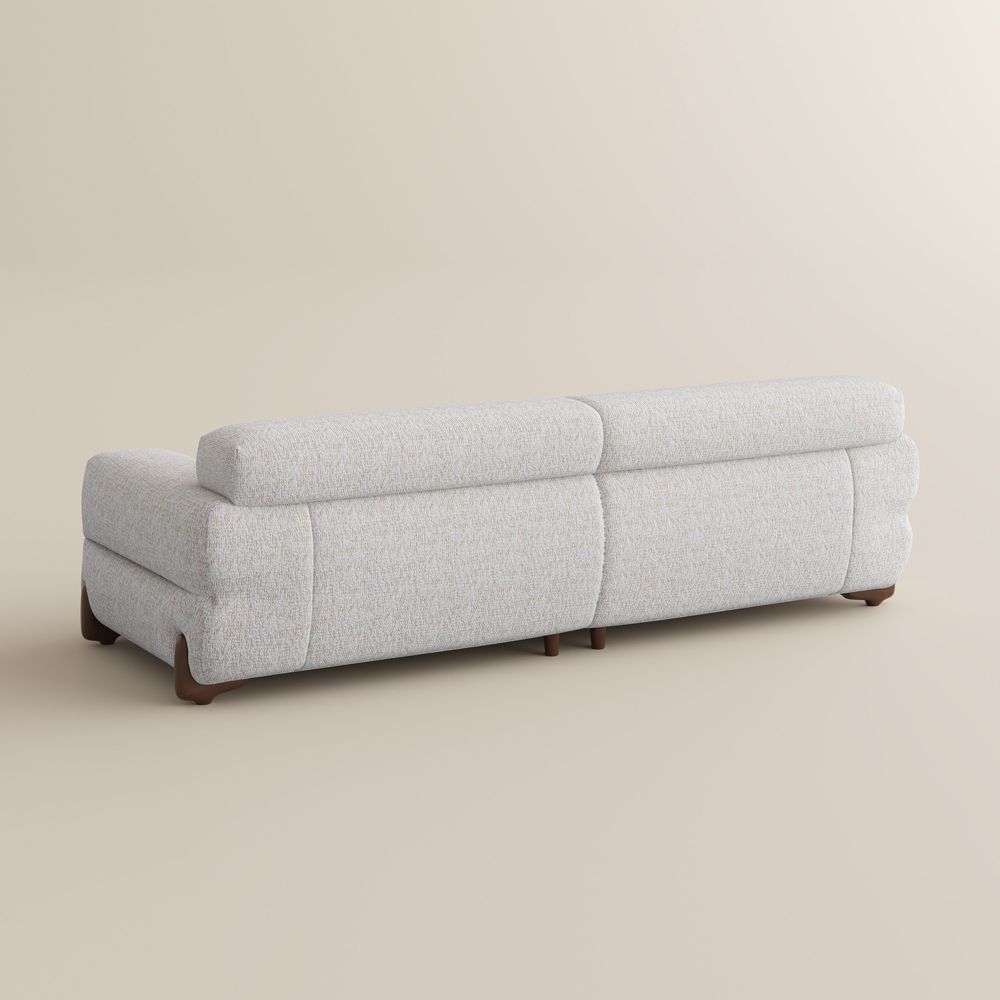 White Chenille Modular Sofas