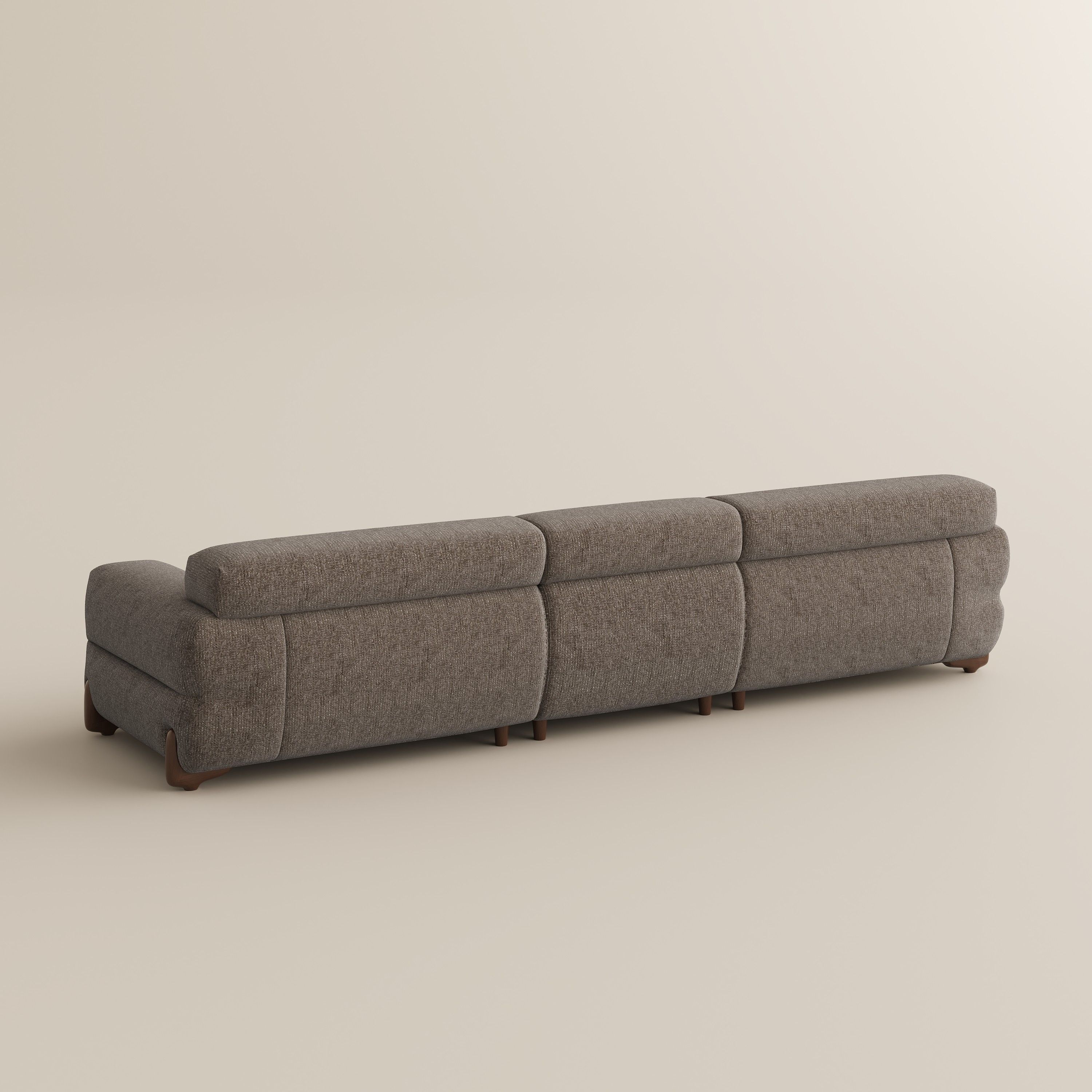 Dark Khaki Chenille Modular Sofas