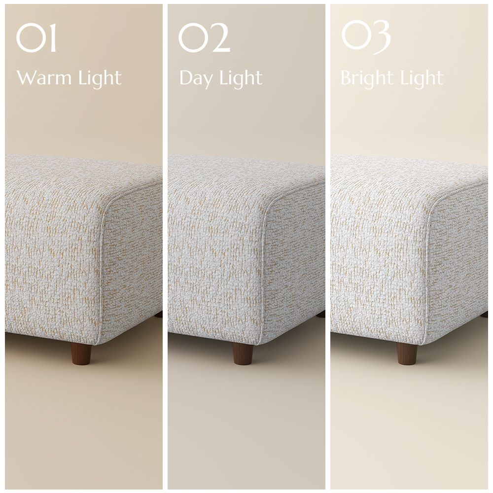 Large White Chenille Modular Sofas