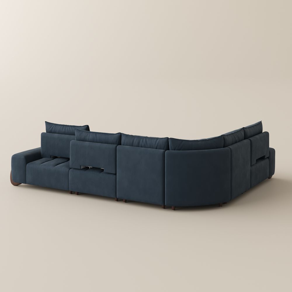 Modular Sofas Blue Velvet Modular Sofas