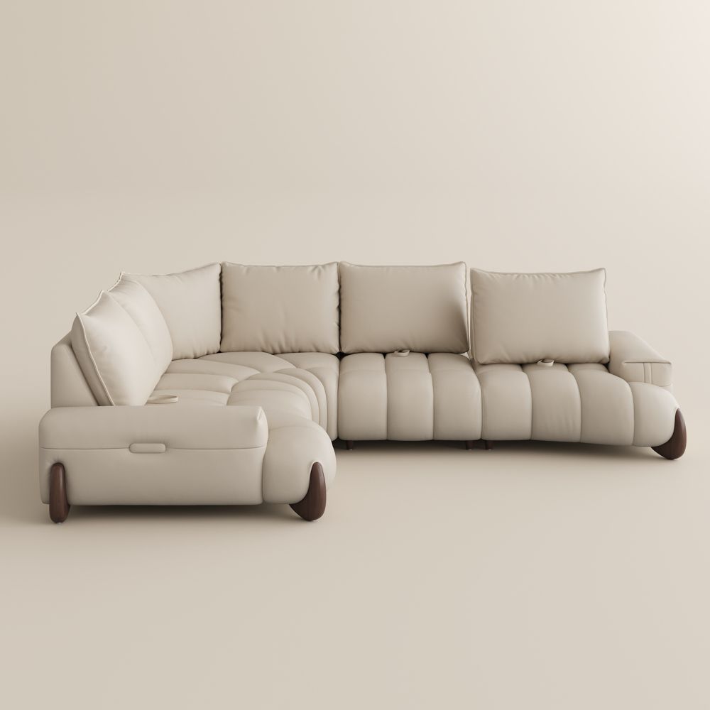 Office Chair Beige Leather Modular Sofas