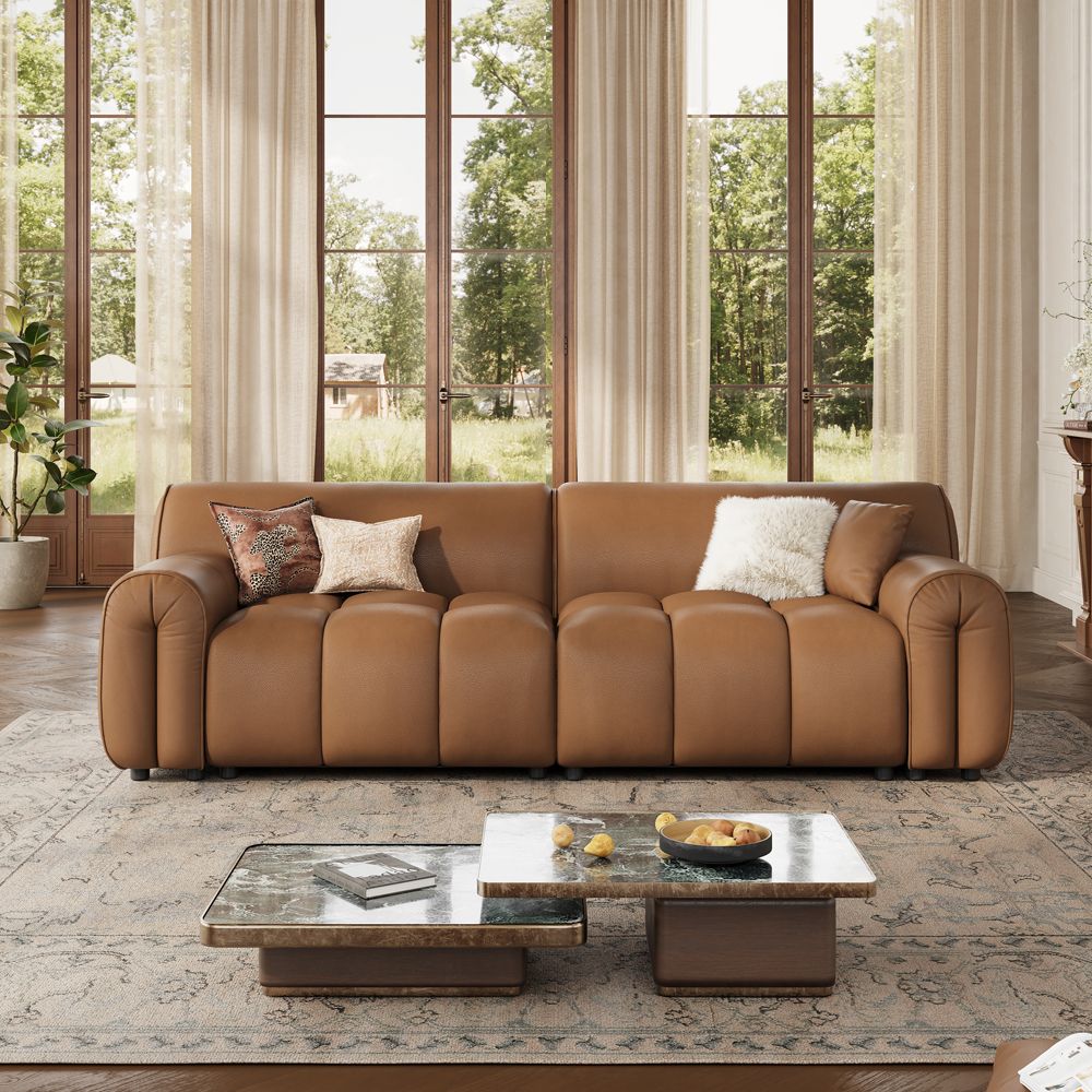 Caramel Caramel Genuine Leather Modular Sofas