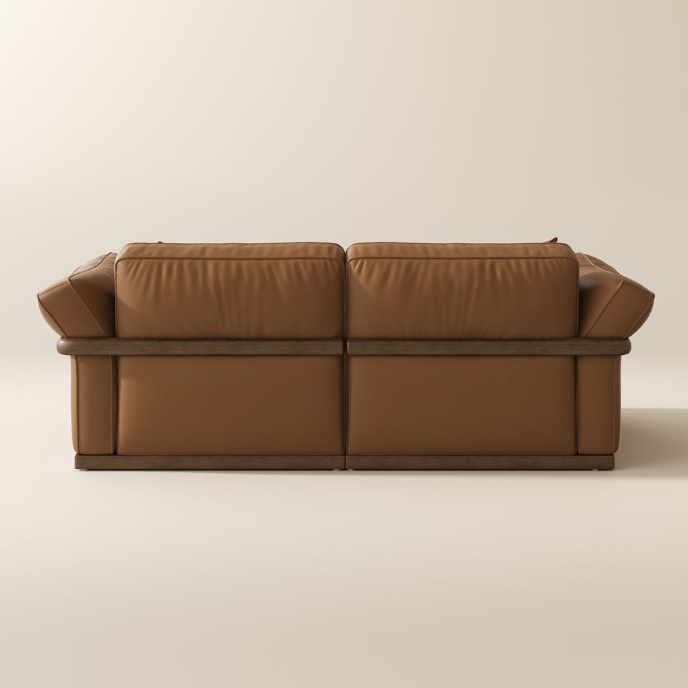 Brown Genuine Leather Modular Sofas