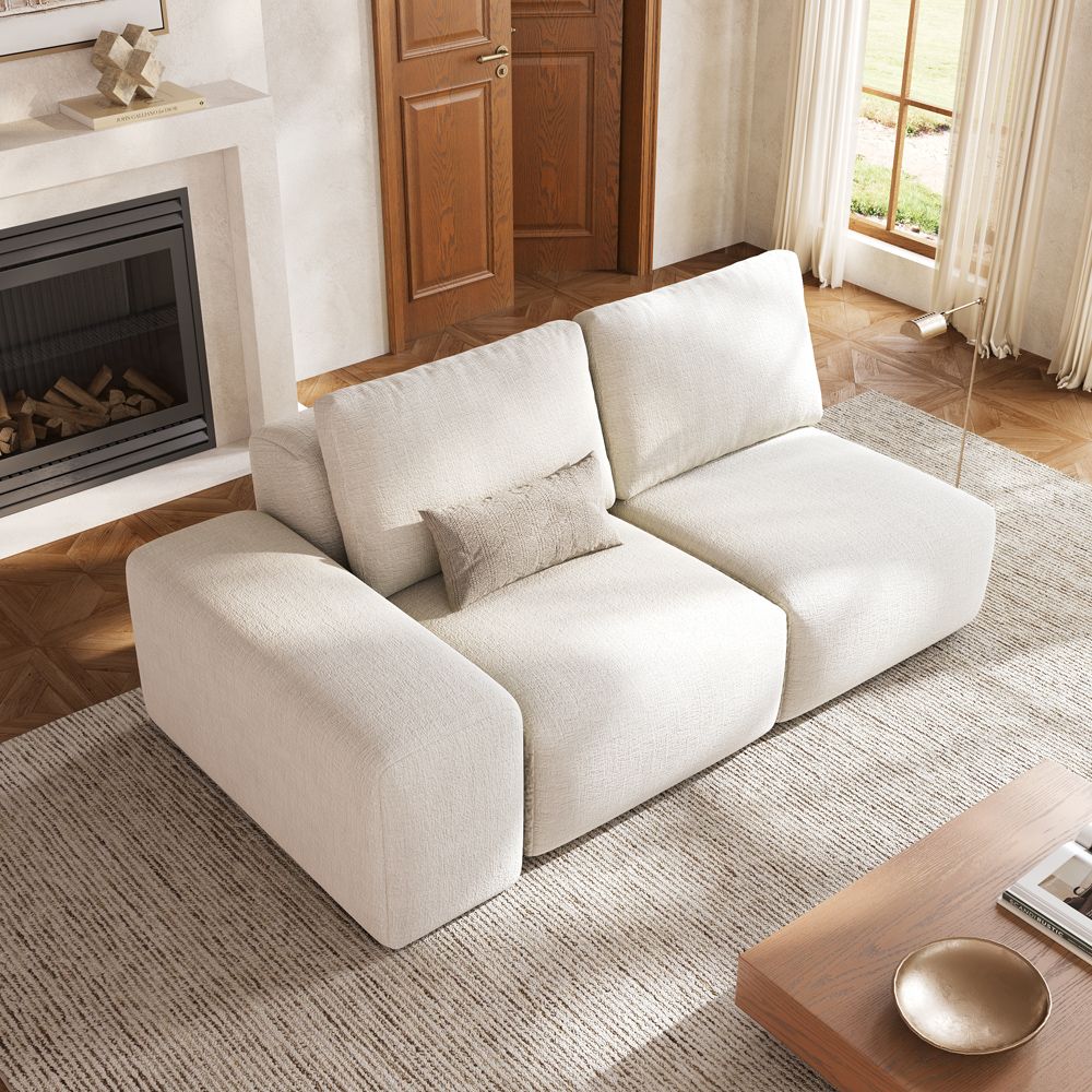 Spacious Beige Modular Sofas