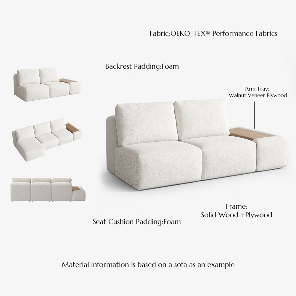 Spacious Beige Modular Sofas
