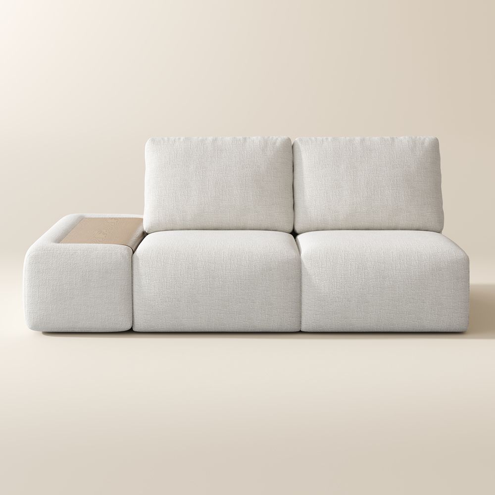 Scratch-Resistant Beige Modular Sofas