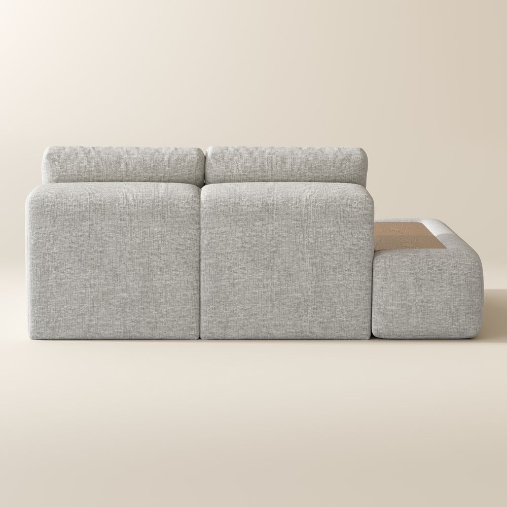 Relaxed Light Gray Modular Sofas