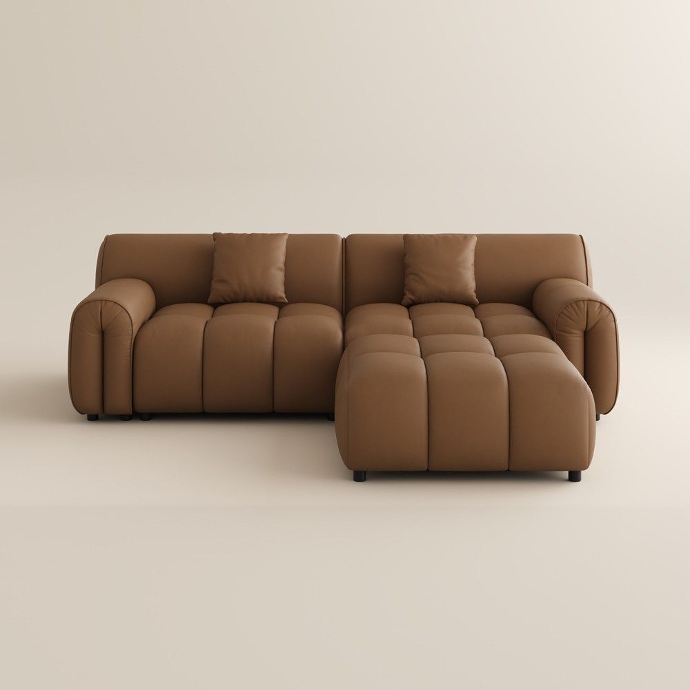 Silva Caramel Genuine Leather Modular Sofas