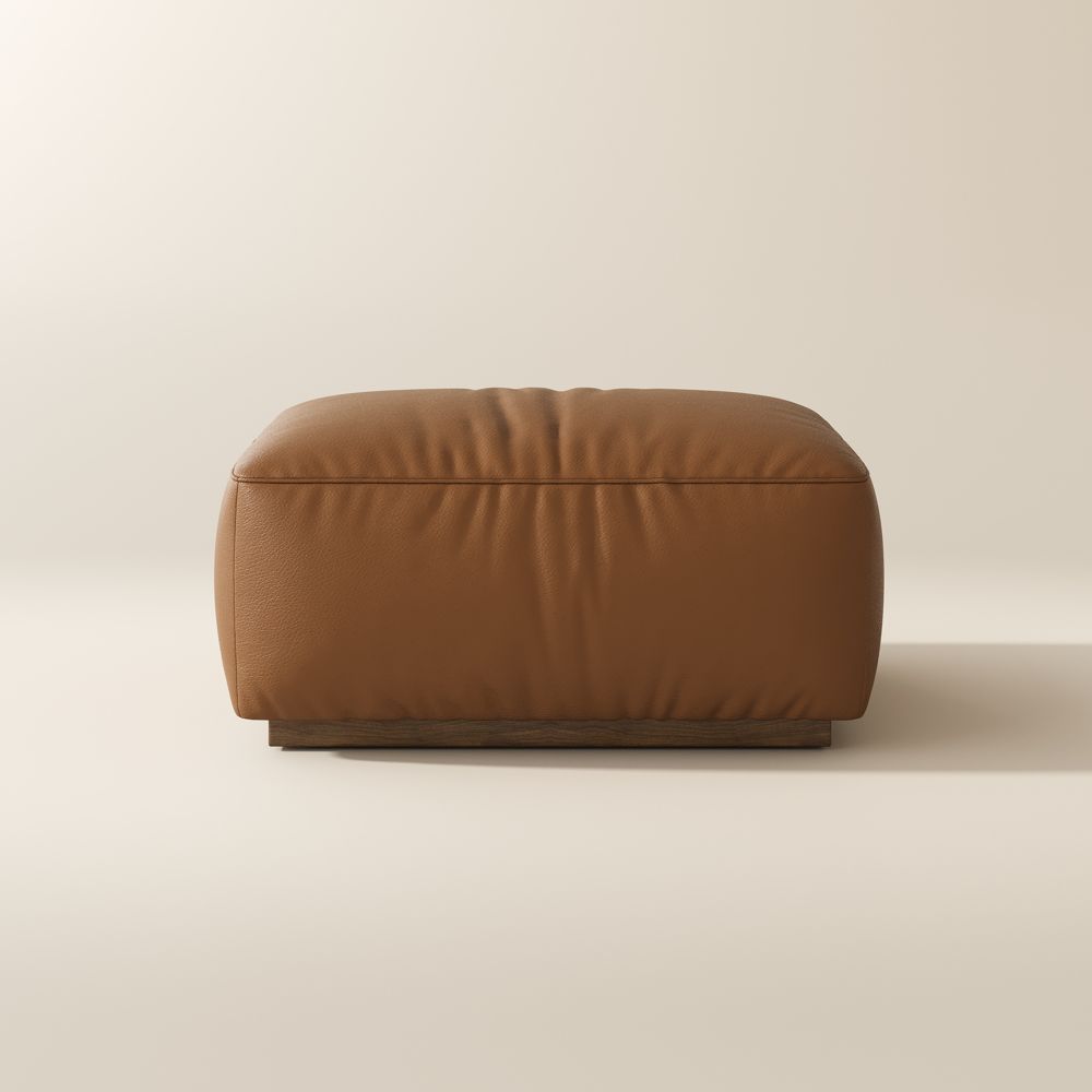 Down Brown Genuine Leather Modular Sofas