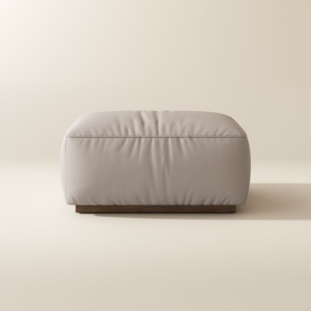 Beige Beige Genuine Leather Modular Sofas