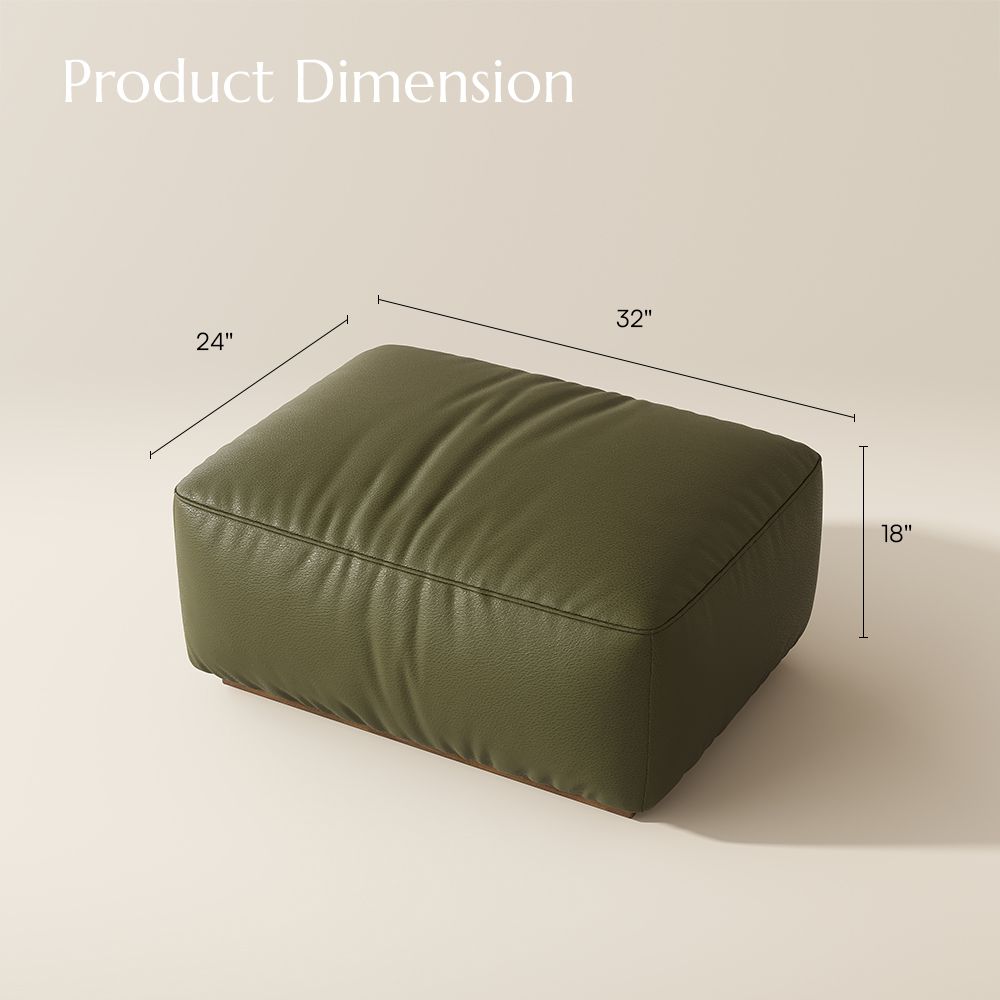 Top Grain Leather Green Genuine Leather Modular Sofas