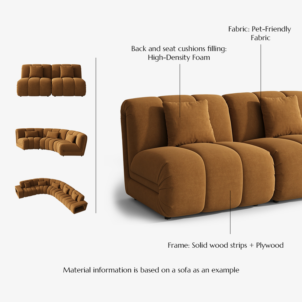 Brown Brown Modular Sofas
