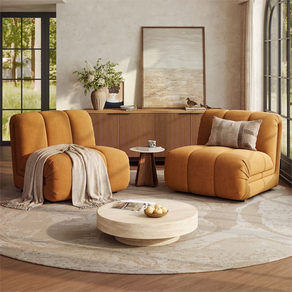 Foam Brown Modular Sofas