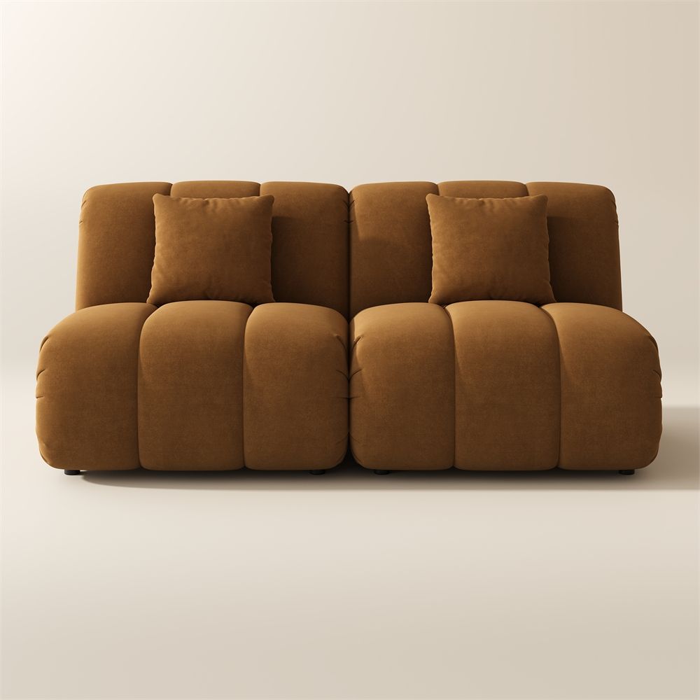 Curved Sofas Brown Modular Sofas