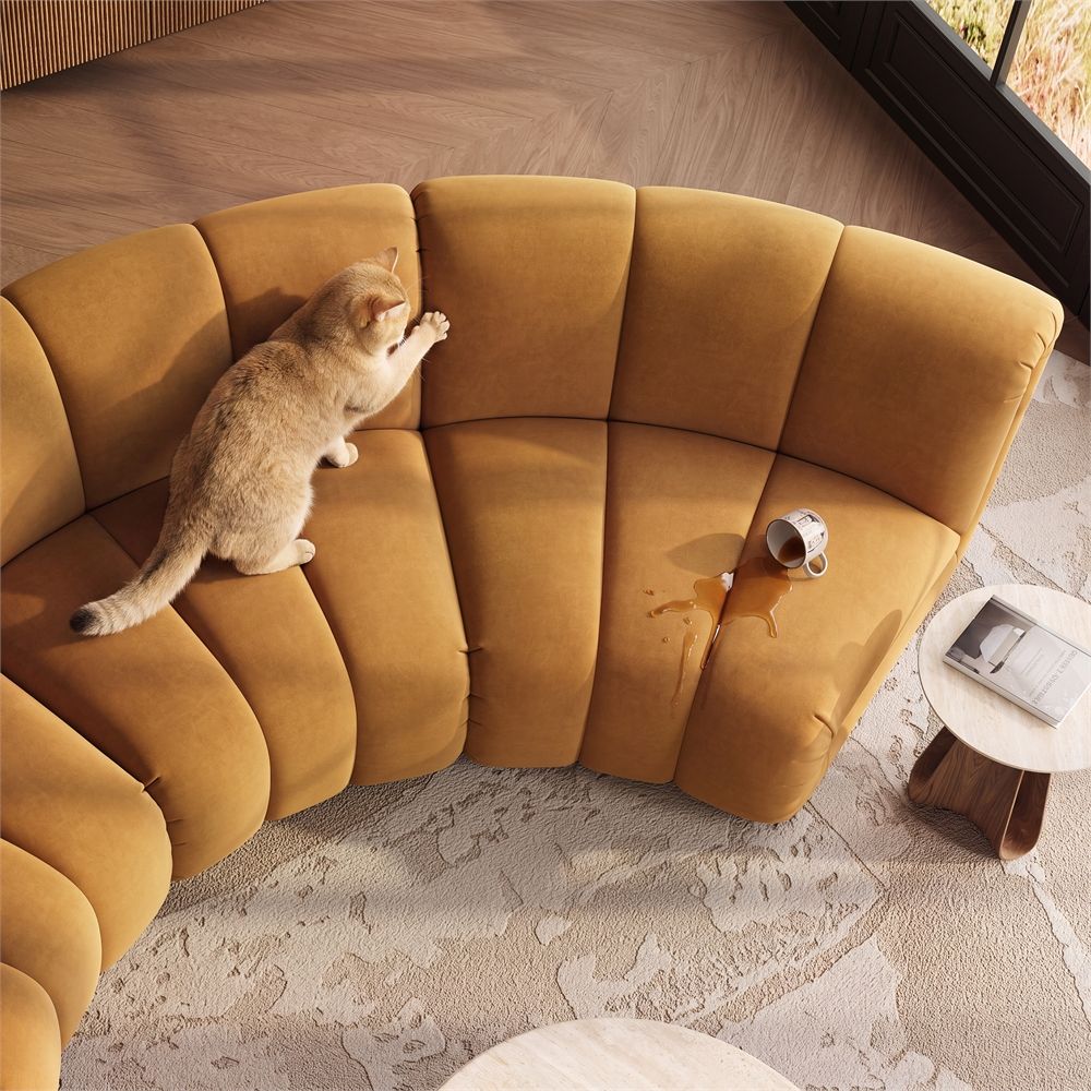 Home Theater Brown Modular Sofas