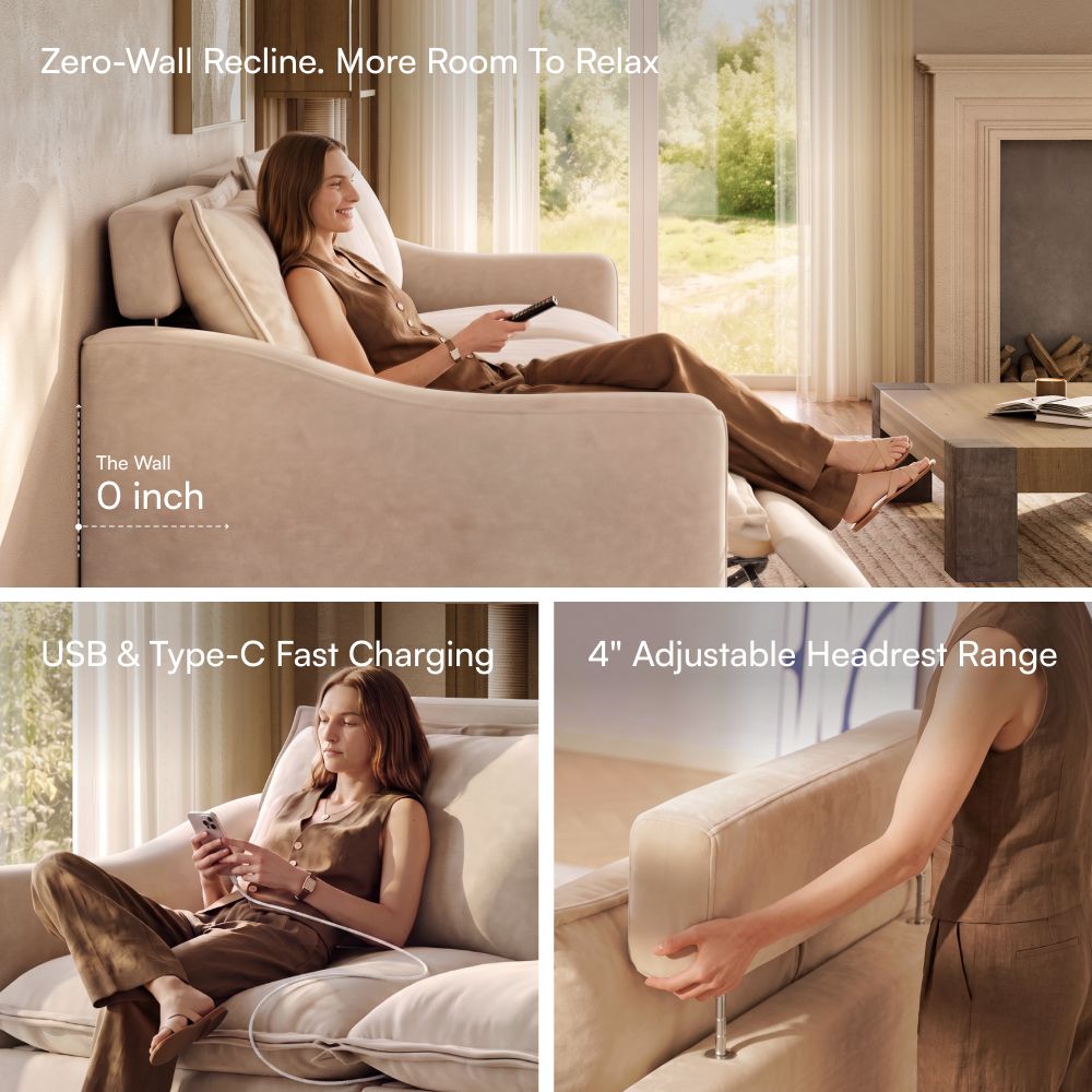 with Storage Beige Pet-Friendly Fabric Modular Sofas