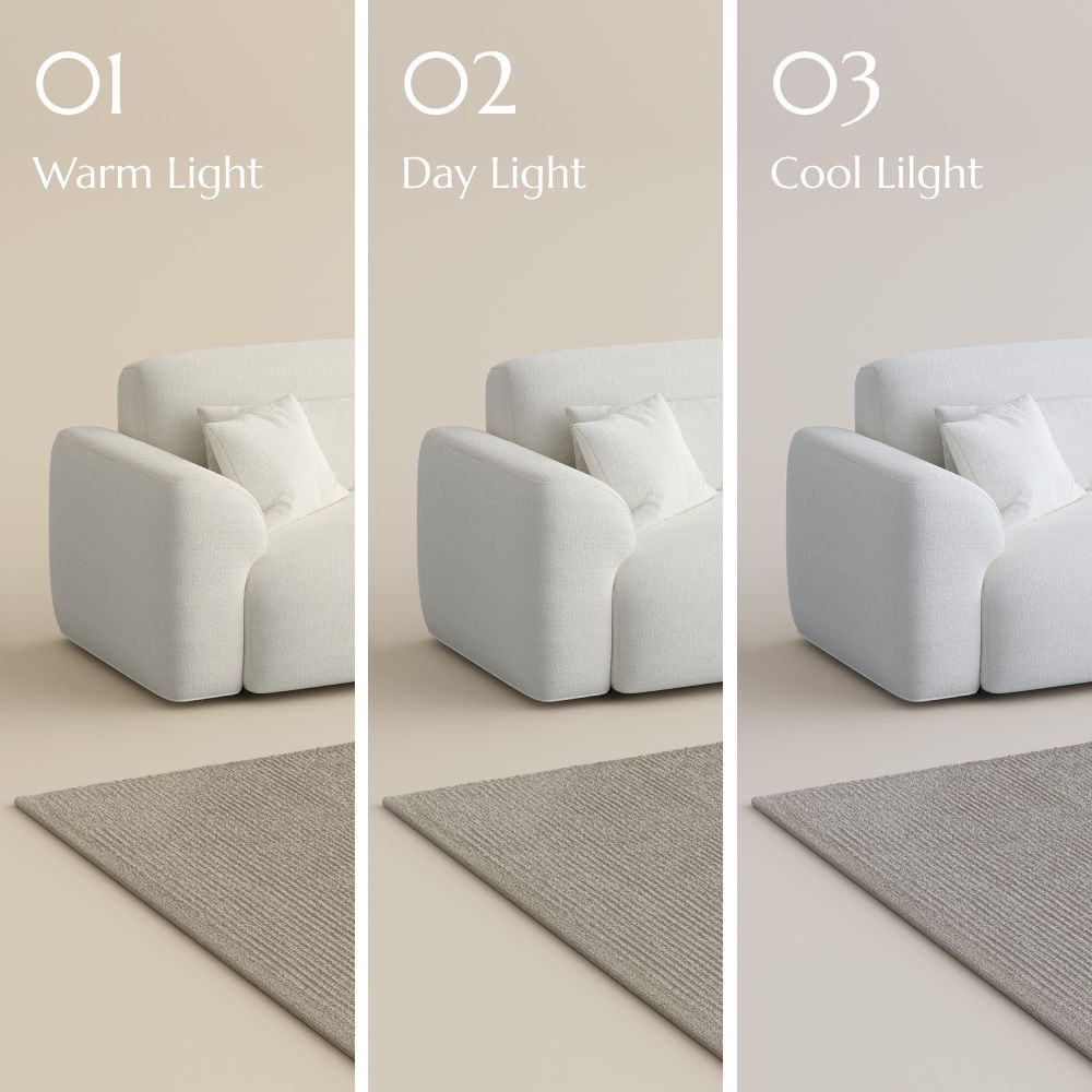 U-Shaped Sofas White Chenille Fabric Power Reclining Sofas