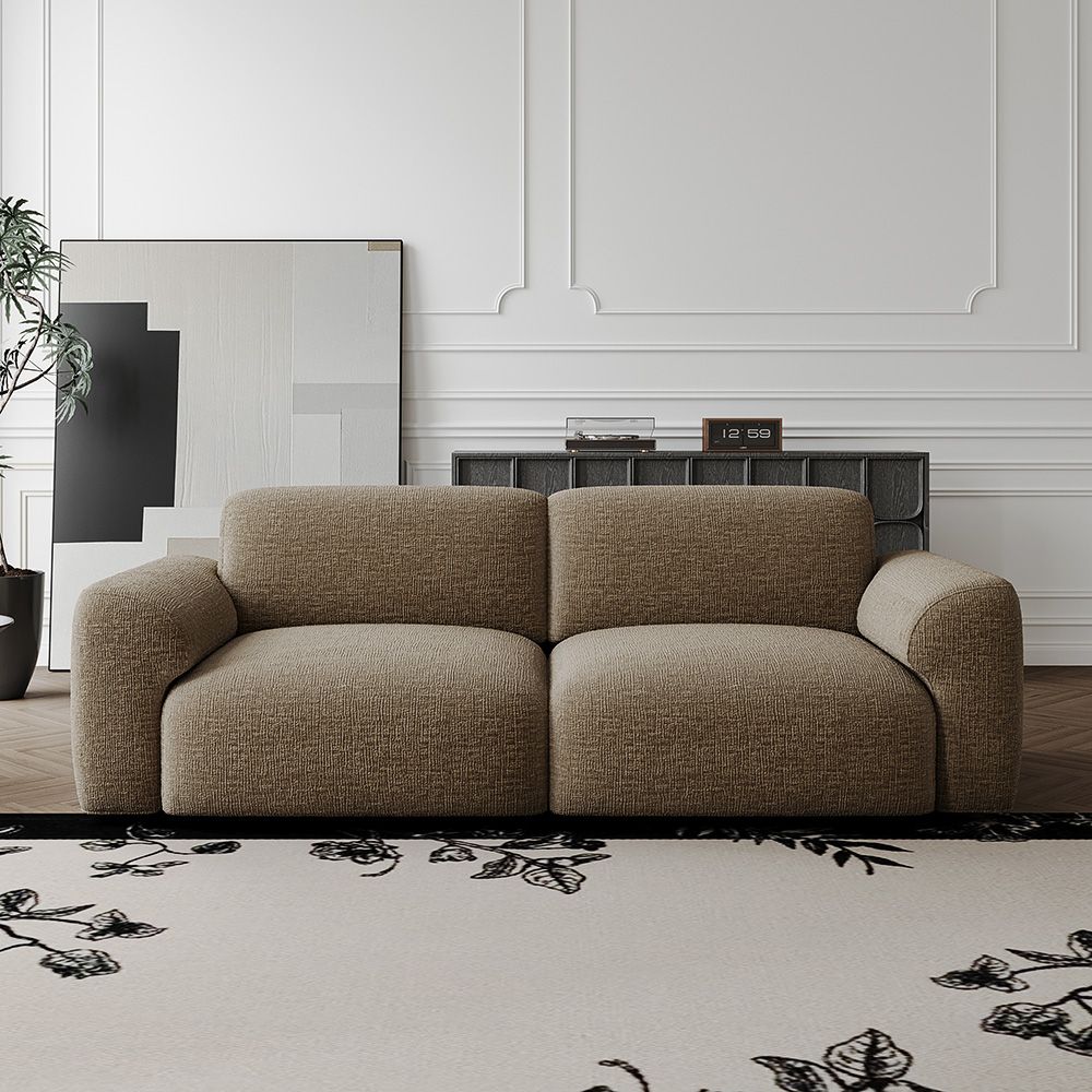 Dark Khaki Chenille Fabric Power Reclining Sofas