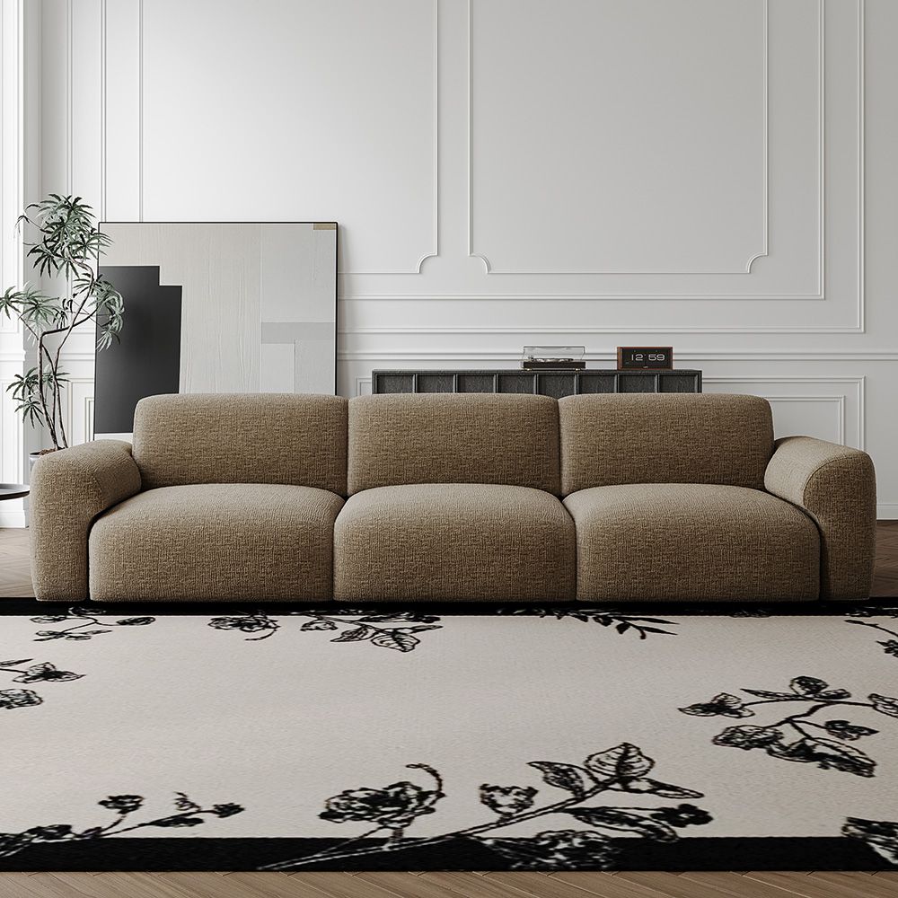 Dark Khaki Chenille Fabric Power Reclining Sofas